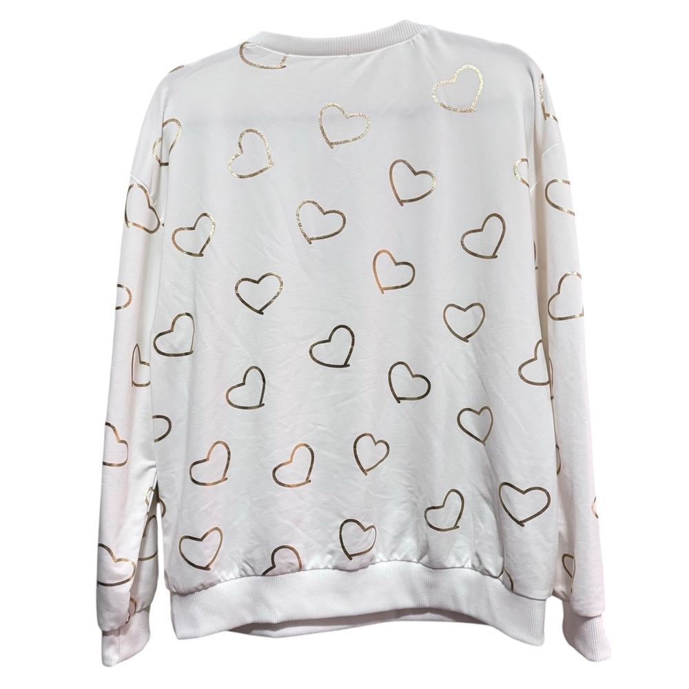 SHEIN - Lightweight Long Sleeve Heart top - size L - Picture 4 of 14